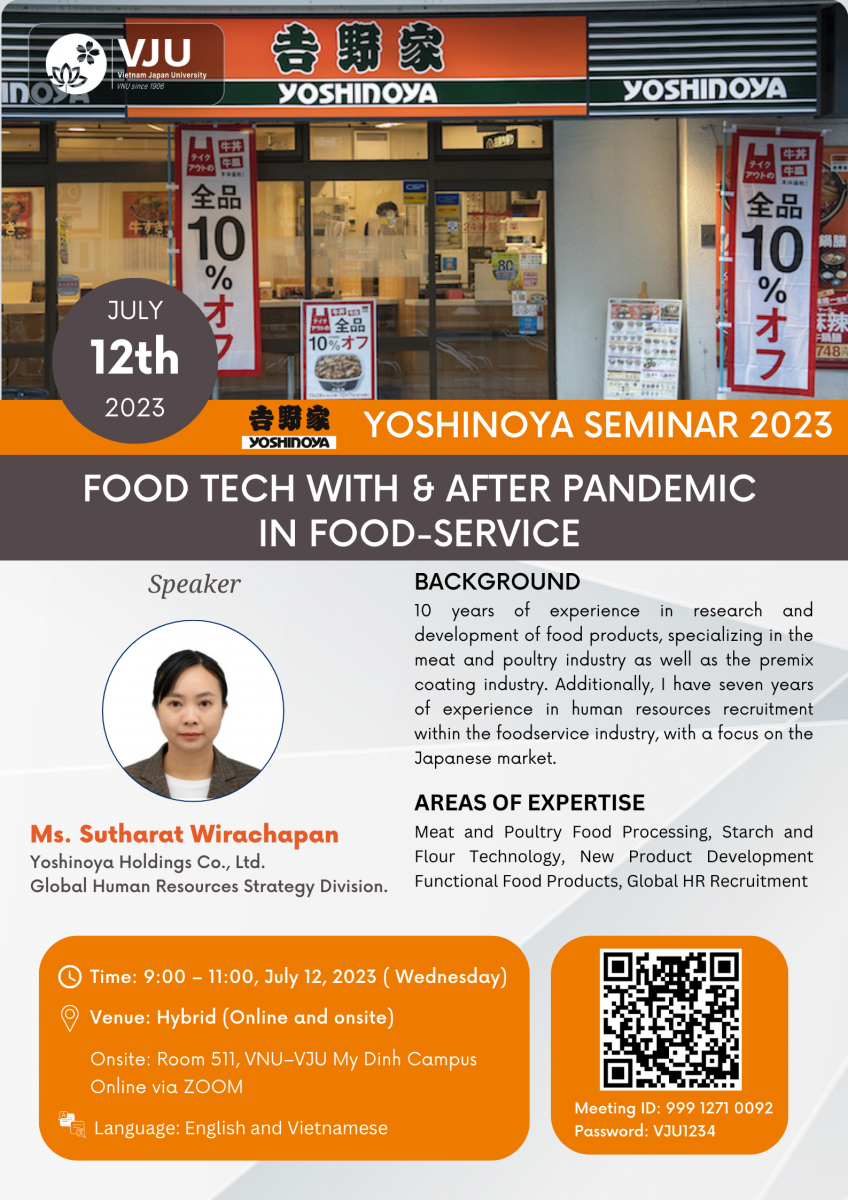 Yoshinoya Holding: Food Technology With and After in Food Service