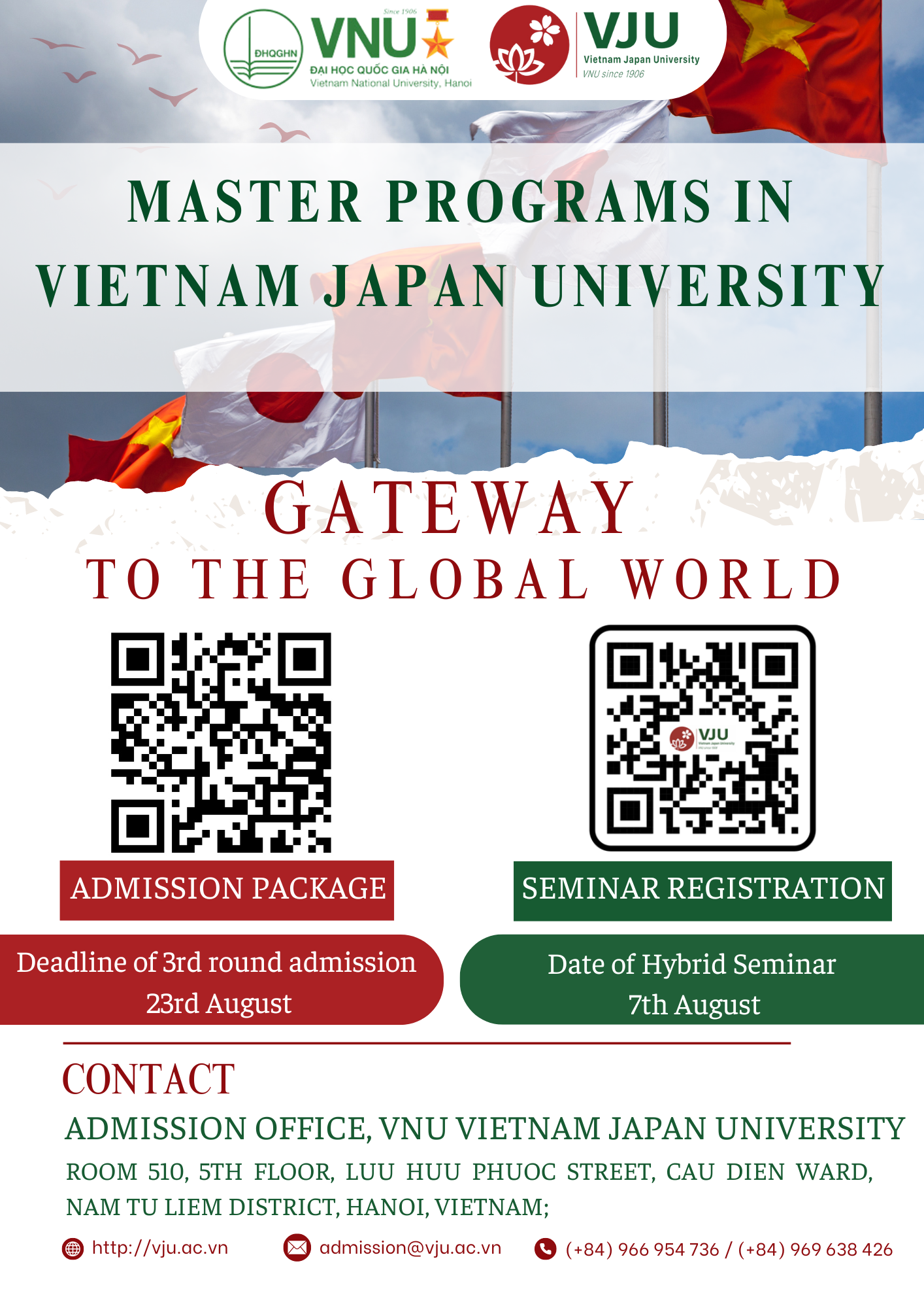 VJU MASTER’S PROGRAM SEMINAR